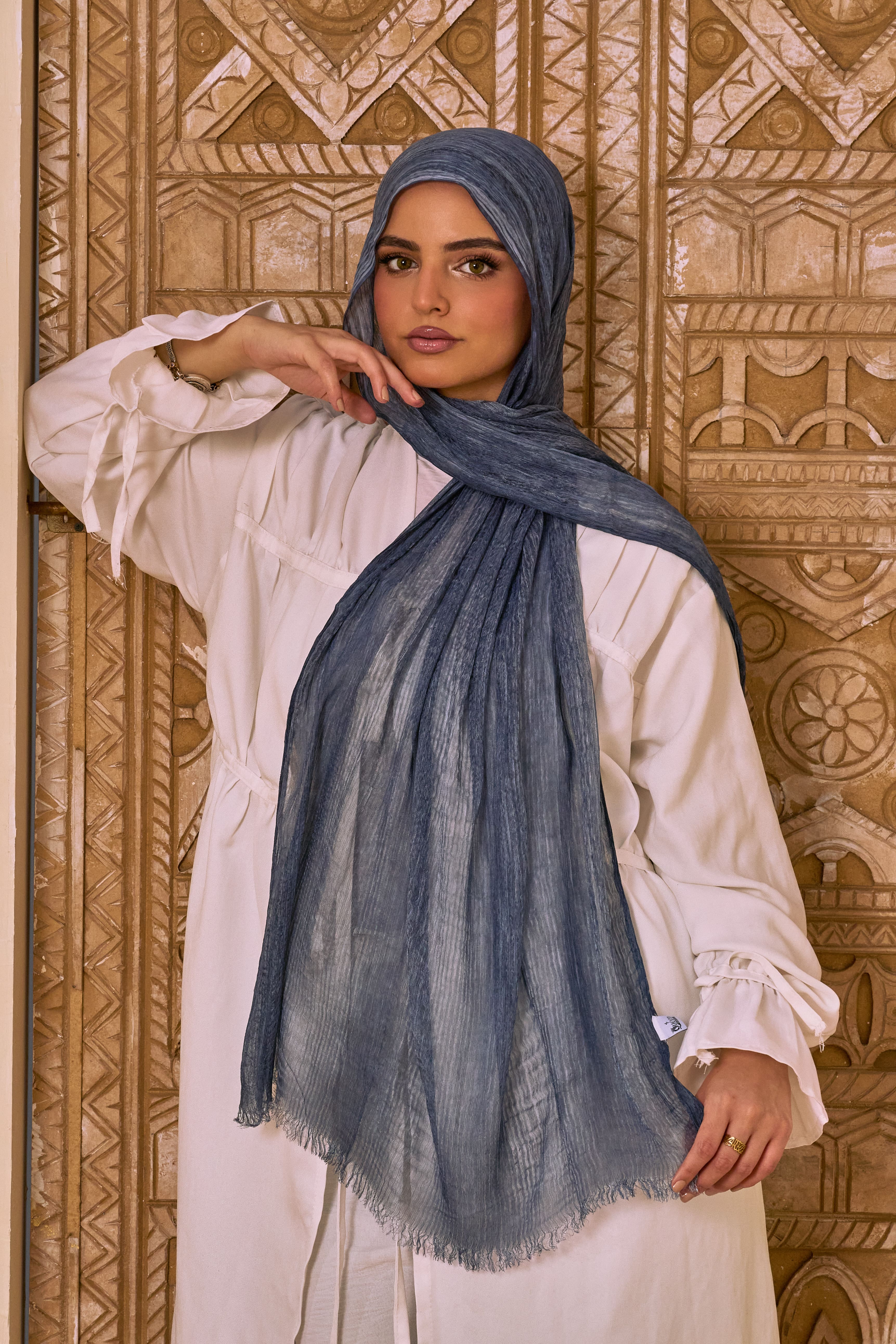 Messy Chiffon (Blue Jeans)