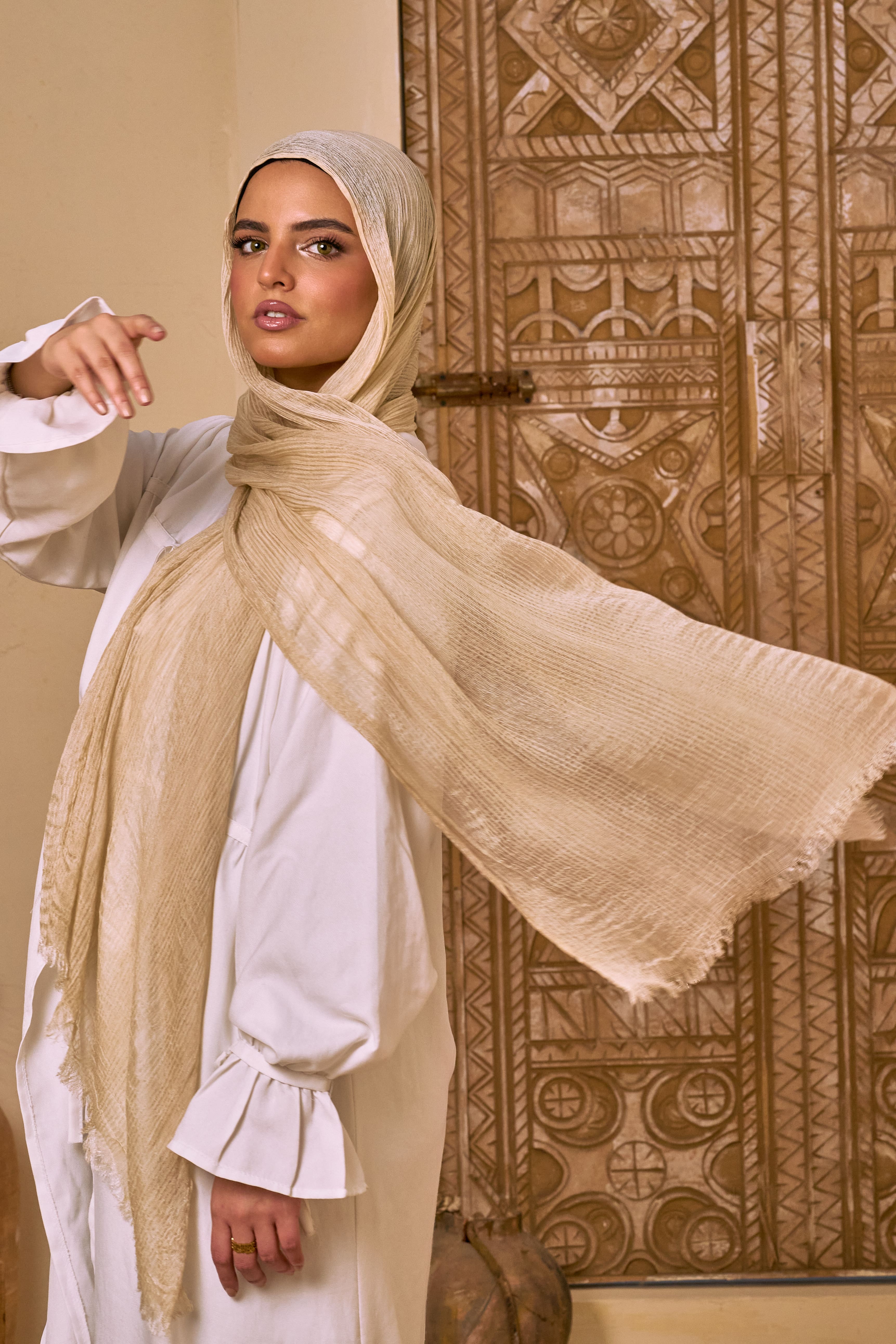 Messy Chiffon (Beige)