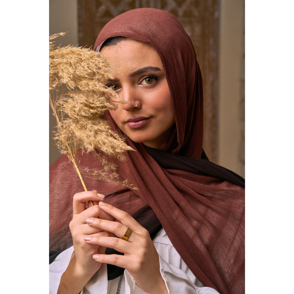 Linen Double Tone (Brown X Black)
