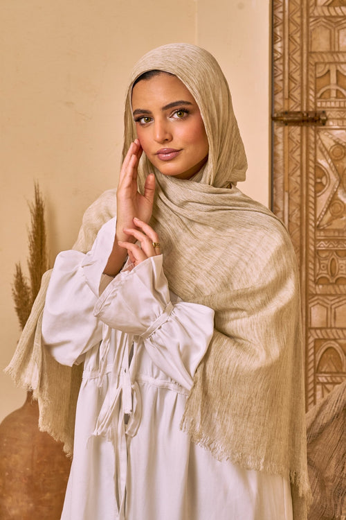 Classic Ruffled ( Ash Beige ) - Eva veil
