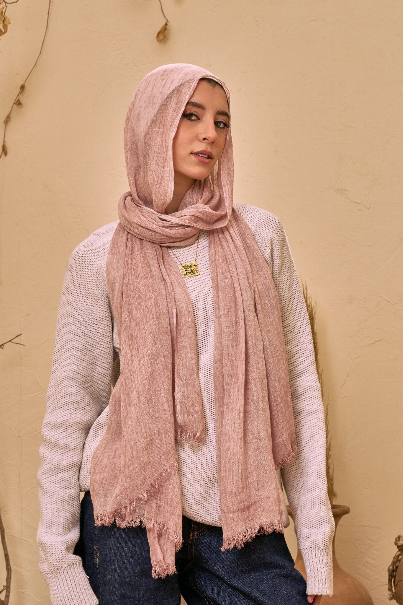 Classic Ruffled ( Powder Pink ) - Eva veil