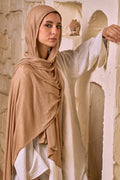 Knitted Lycra ( camel ) - Eva veil