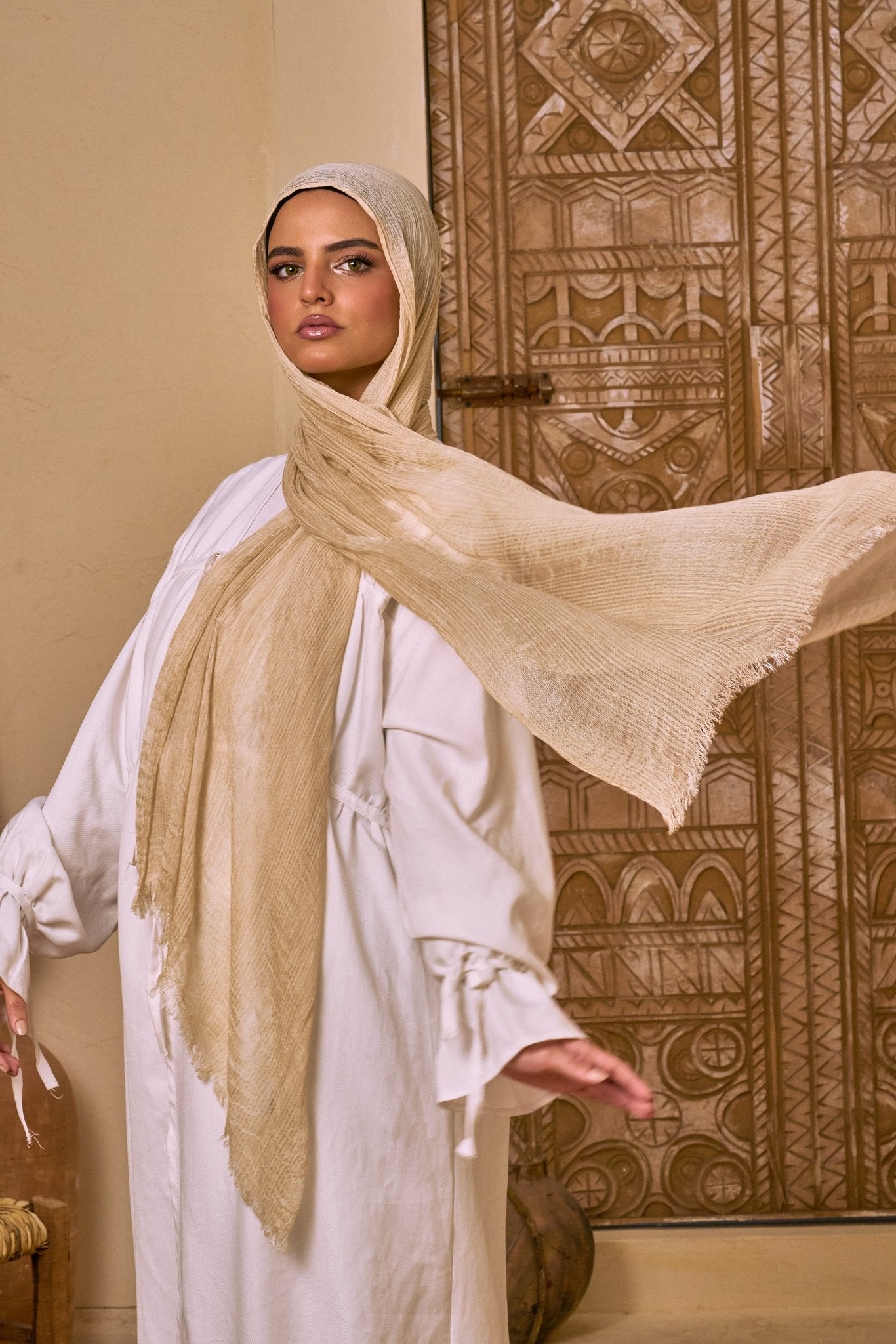 Messy Chiffon ( Beige) - Eva veil