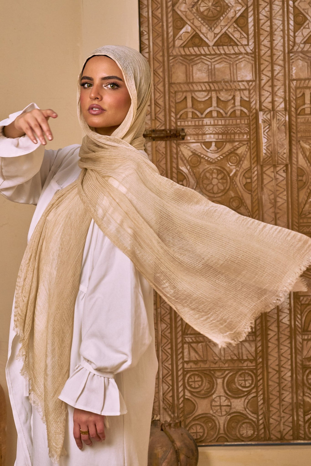 Messy Chiffon ( Beige) - Eva veil