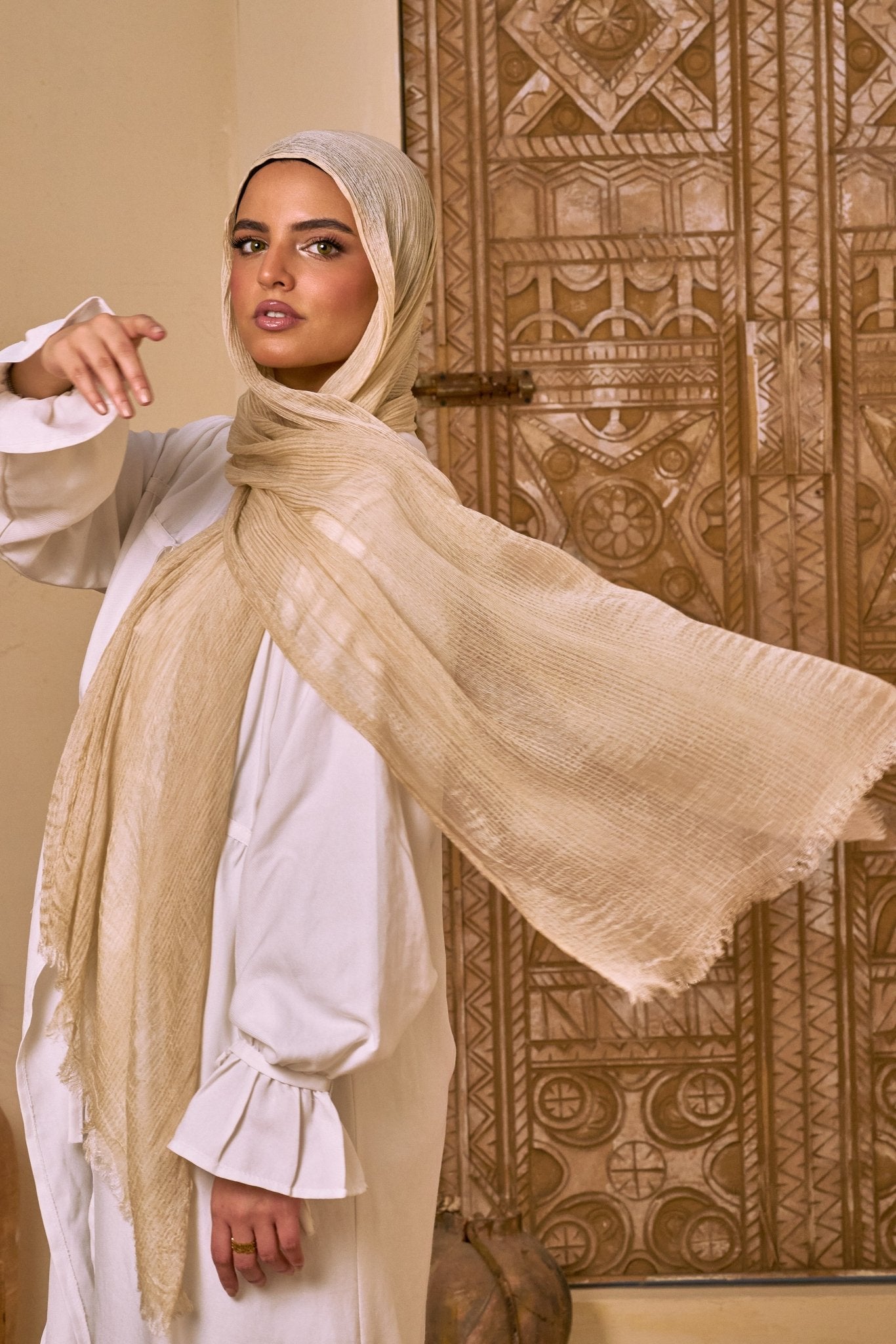 Messy Chiffon ( Beige) - Eva veil