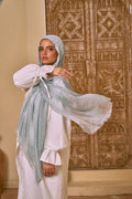 Messy Chiffon ( Light Mint Green ) - Eva veil